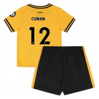 Wolves Matheus Cunha #12 Replica Home Minikit 2024-25 Short Sleeve (+ pants)
